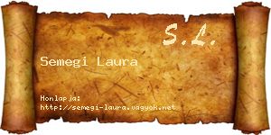 Semegi Laura névjegykártya