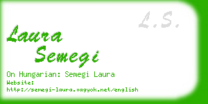 laura semegi business card